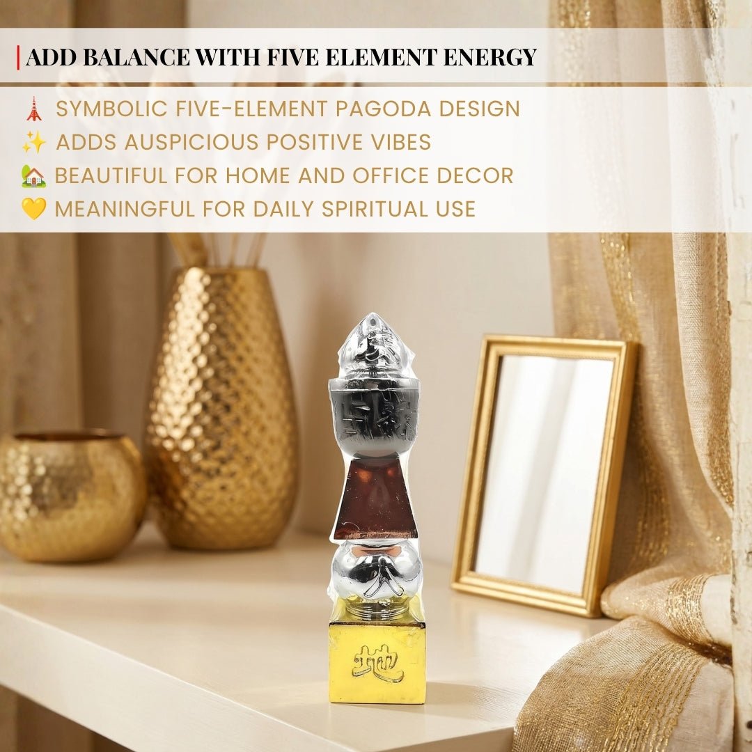 Feng Shui Five Element Pagoda Tower - plusvalueindia