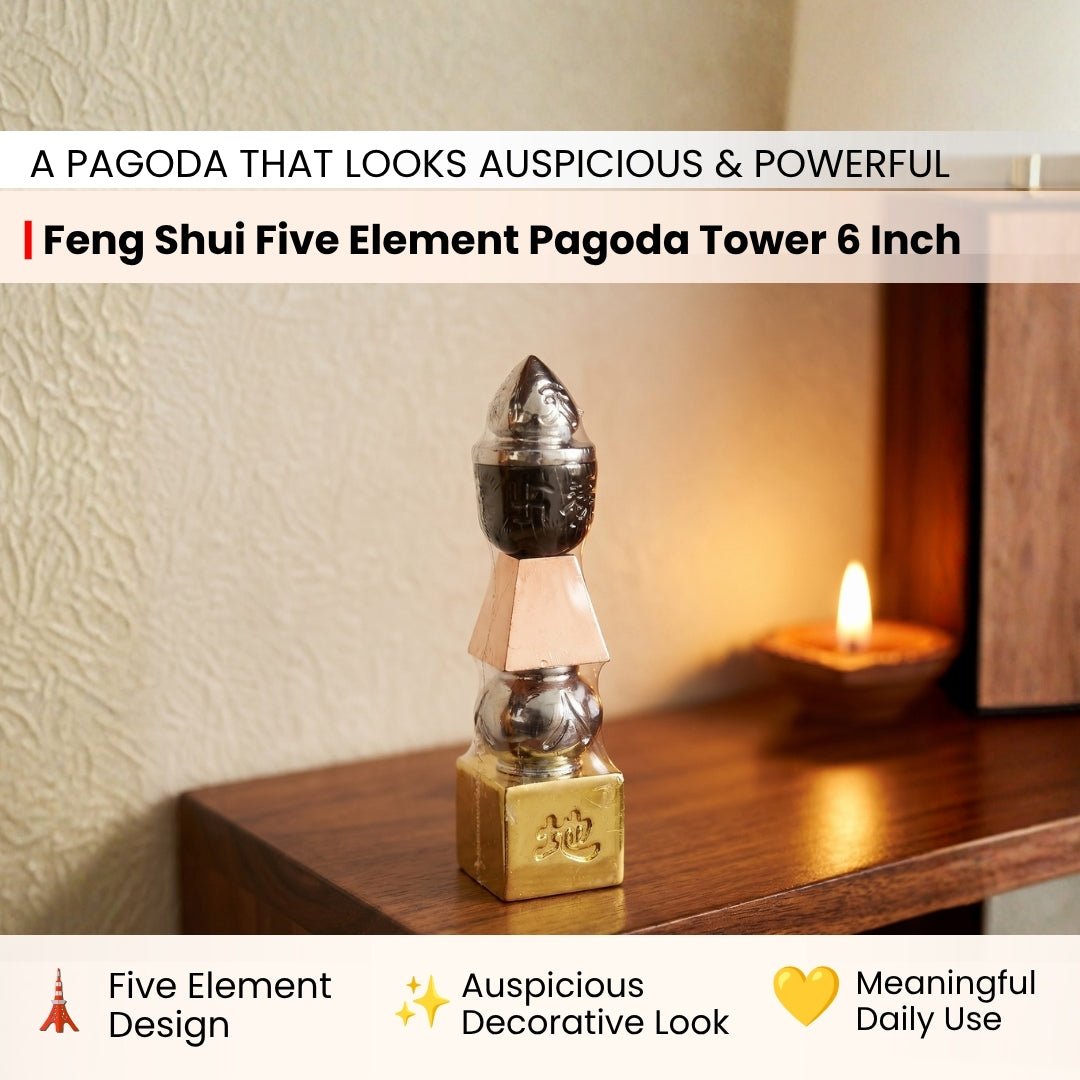 Feng Shui Five Element Pagoda Tower - plusvalueindia