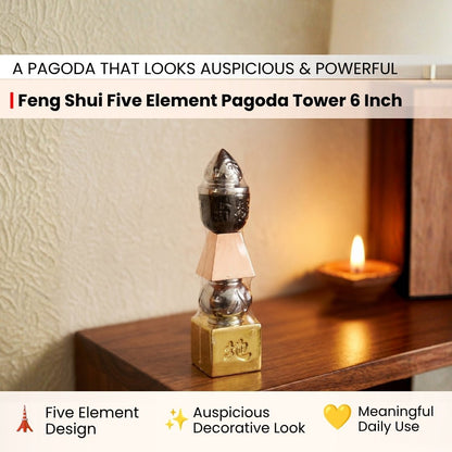Feng Shui Five Element Pagoda Tower - plusvalueindia
