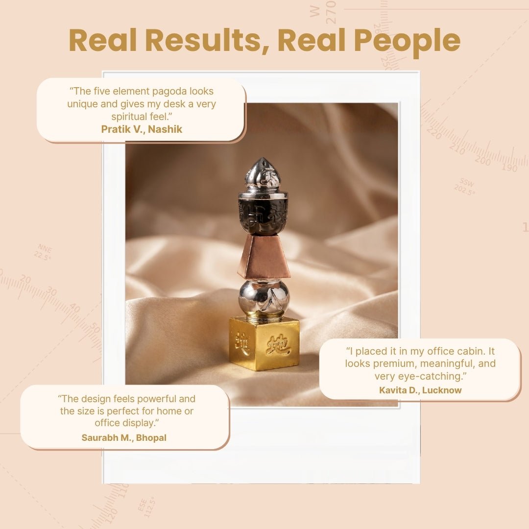 Feng Shui Five Element Pagoda Tower - plusvalueindia