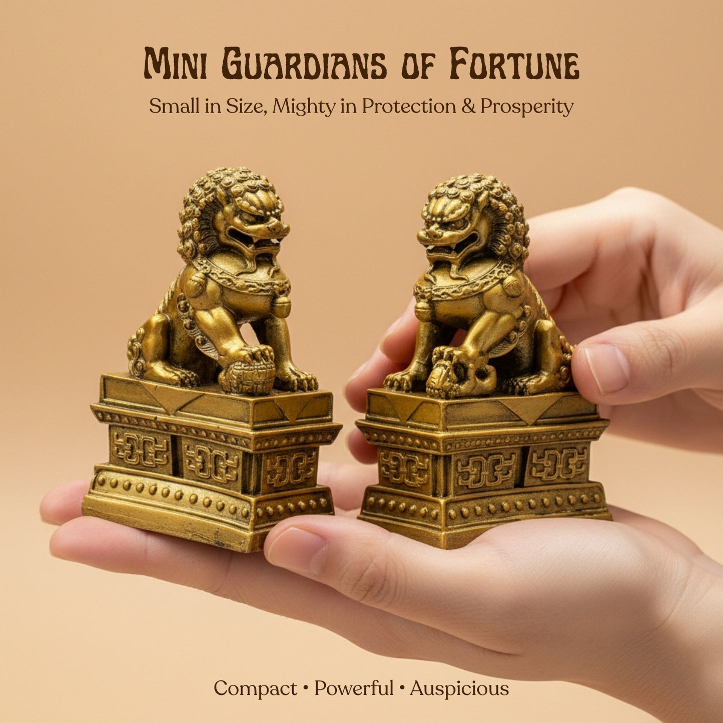 Feng Shui Fu Dogs Pair for Protection & Good Luck for Homes & Offices - plusvalueindia