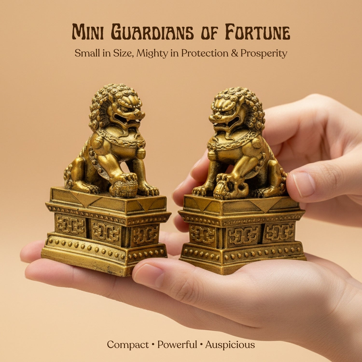 Feng Shui Fu Dogs Pair for Protection & Good Luck for Homes & Offices - plusvalueindia