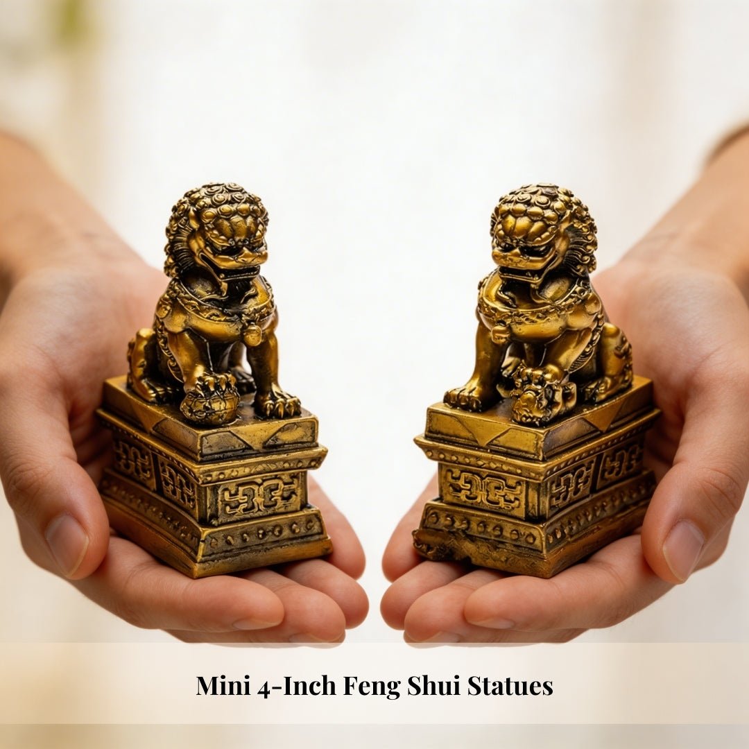 Feng Shui Fu Dogs Pair for Protection & Good Luck for Homes & Offices - plusvalueindia