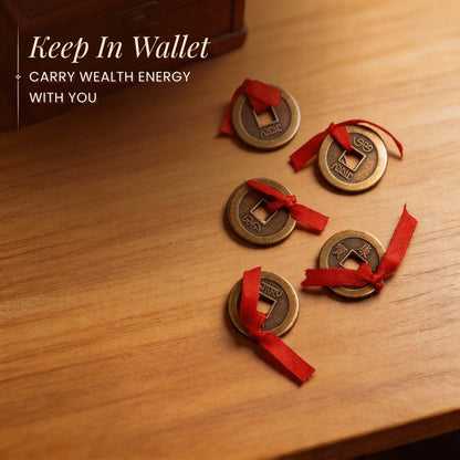 Feng Shui Good Luck Coins for Prosperity, Wealth, Abundance [Keep in Wallet, Cash Box]feng shui good luck coins - plusvalueindia