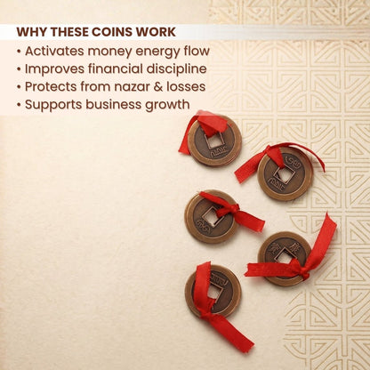 Feng Shui Good Luck Coins for Prosperity, Wealth, Abundance [Keep in Wallet, Cash Box]feng shui good luck coins - plusvalueindia
