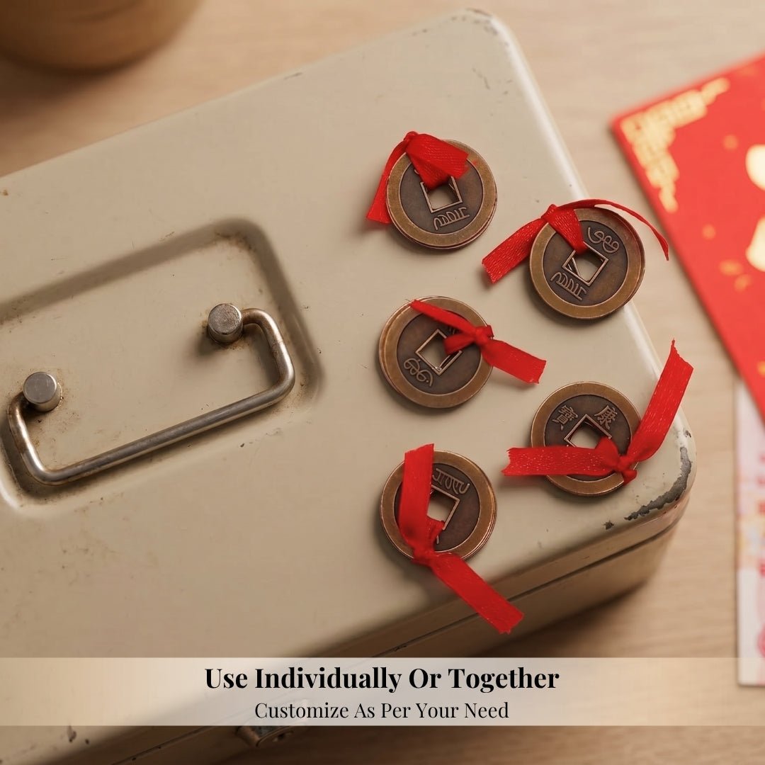 Feng Shui Good Luck Coins for Prosperity, Wealth, Abundance [Keep in Wallet, Cash Box]feng shui good luck coins - plusvalueindia