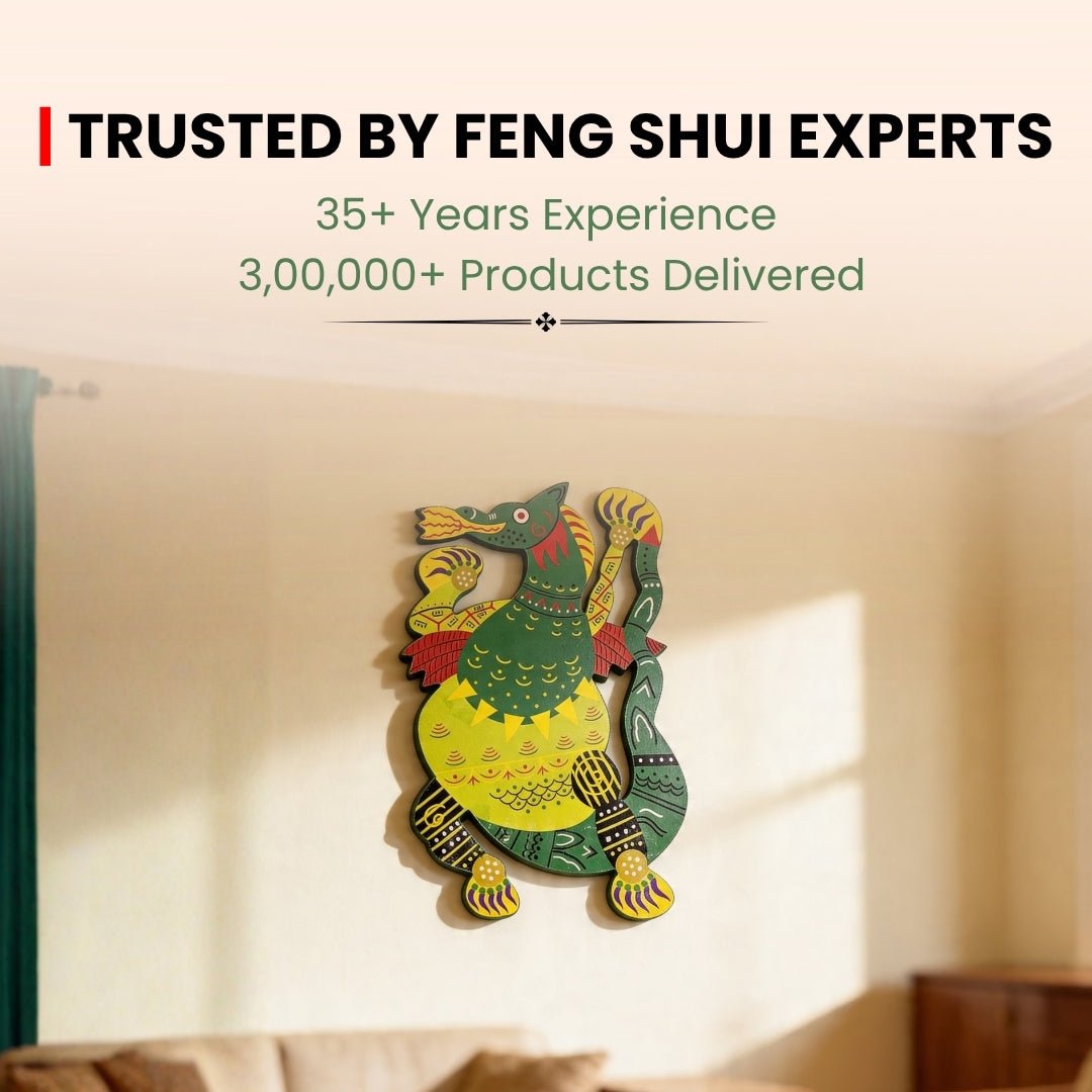 Feng Shui Green Dragon Wooden - plusvalueindia