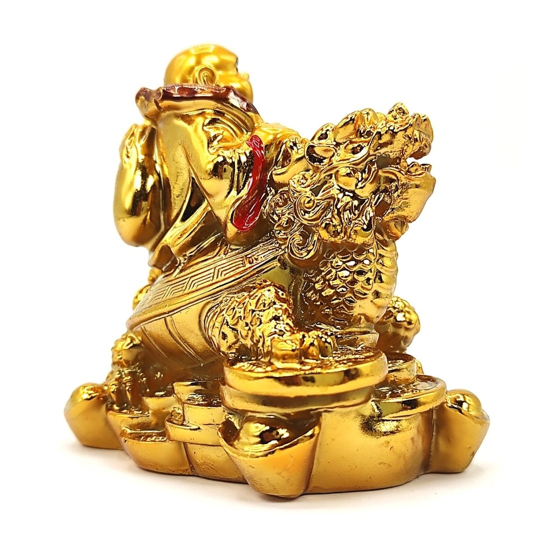 feng shui laughing buddha with dragon product