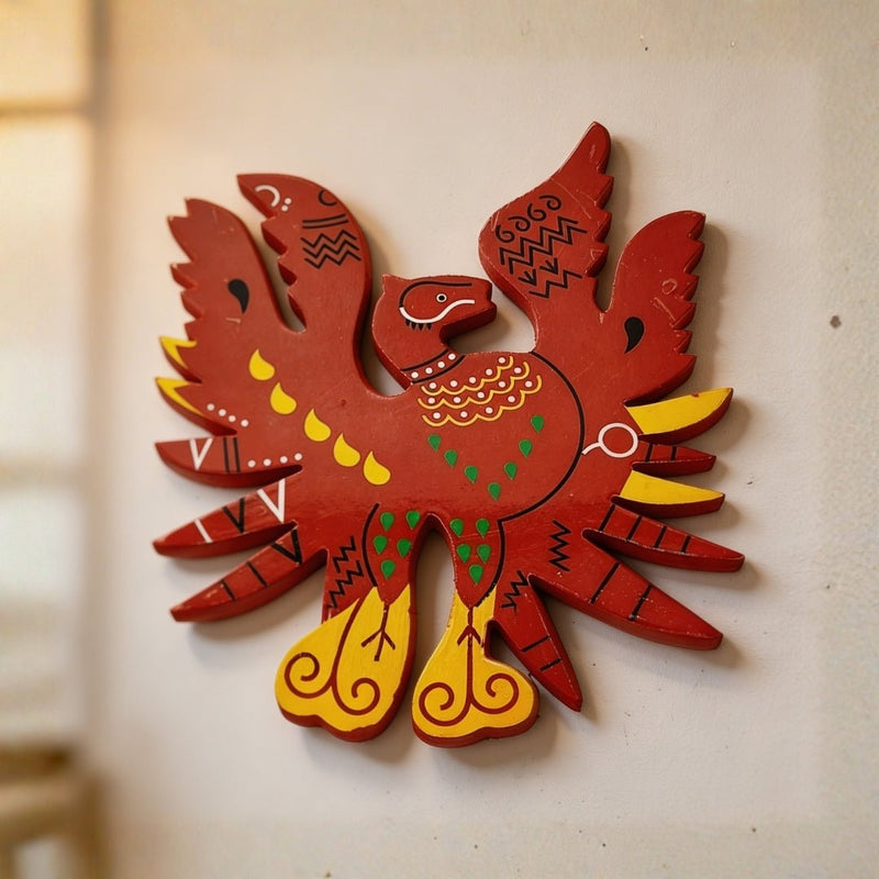 Feng Shui Red Phoenix Bird for Name, Fame, Reputation & Recognition on South Wall of Home/Office - plusvalueindia