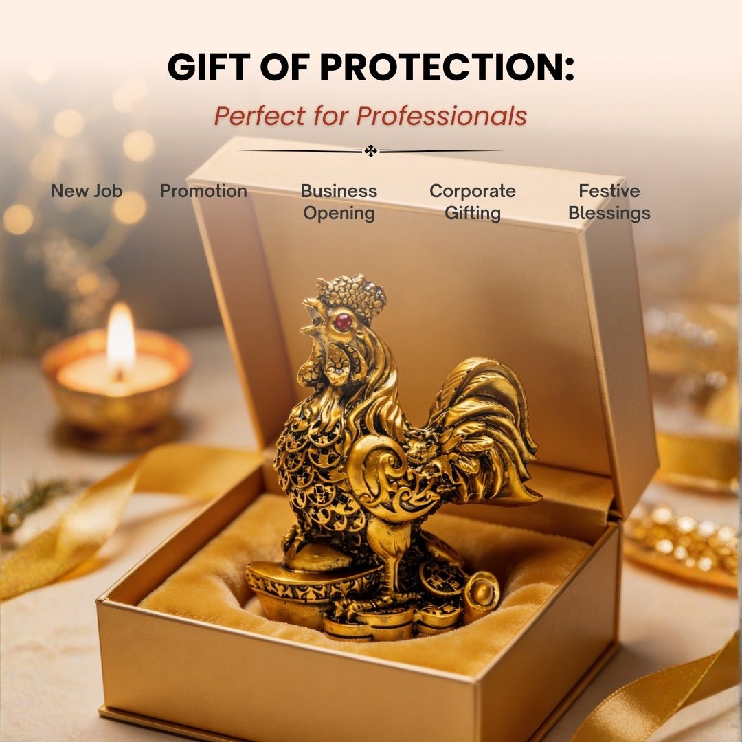 Feng Shui Rooster for Good Fortune, Harmony, Protection from Jealousy, Backbiting - plusvalueindia