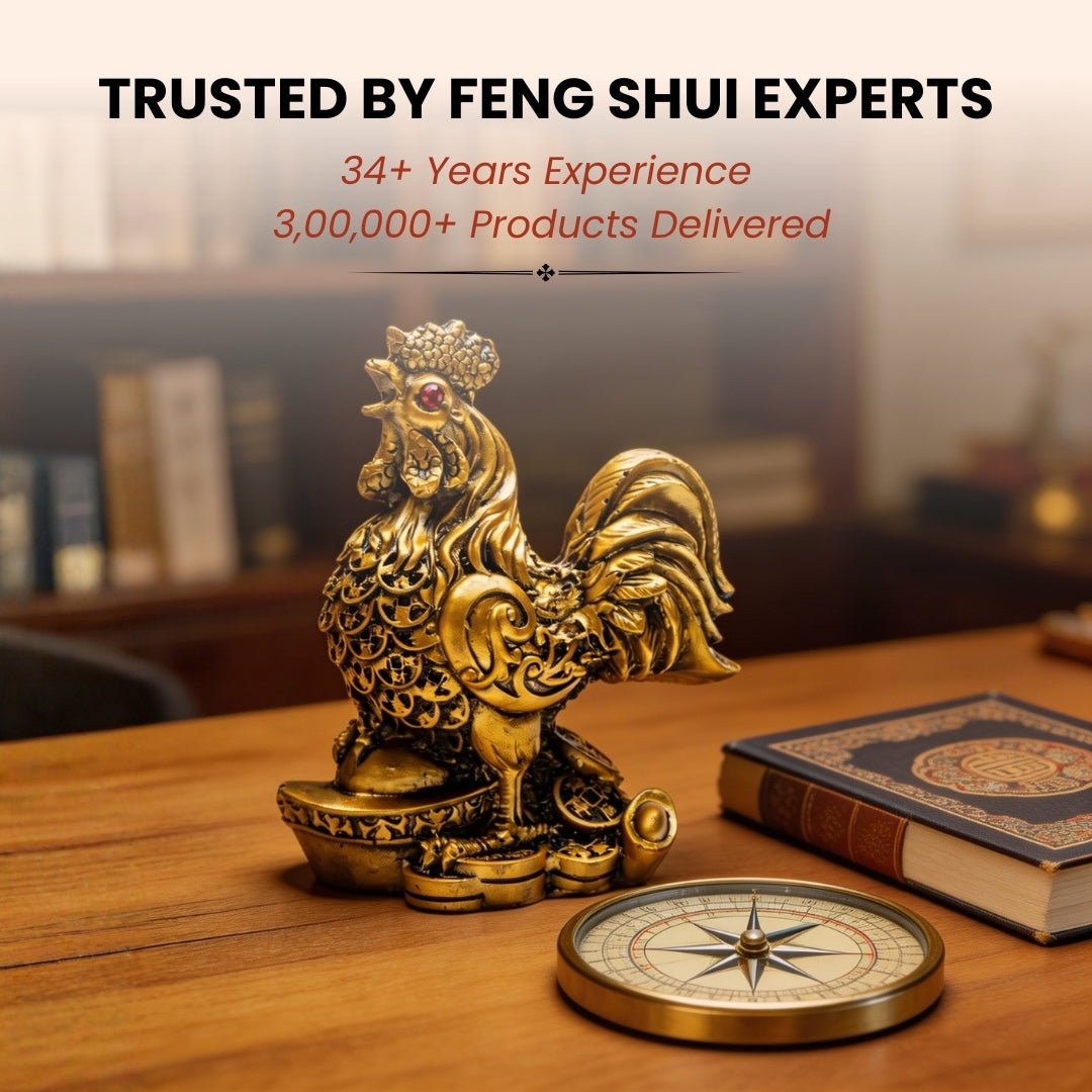 Feng Shui Rooster for Good Fortune, Harmony, Protection from Jealousy, Backbiting - plusvalueindia