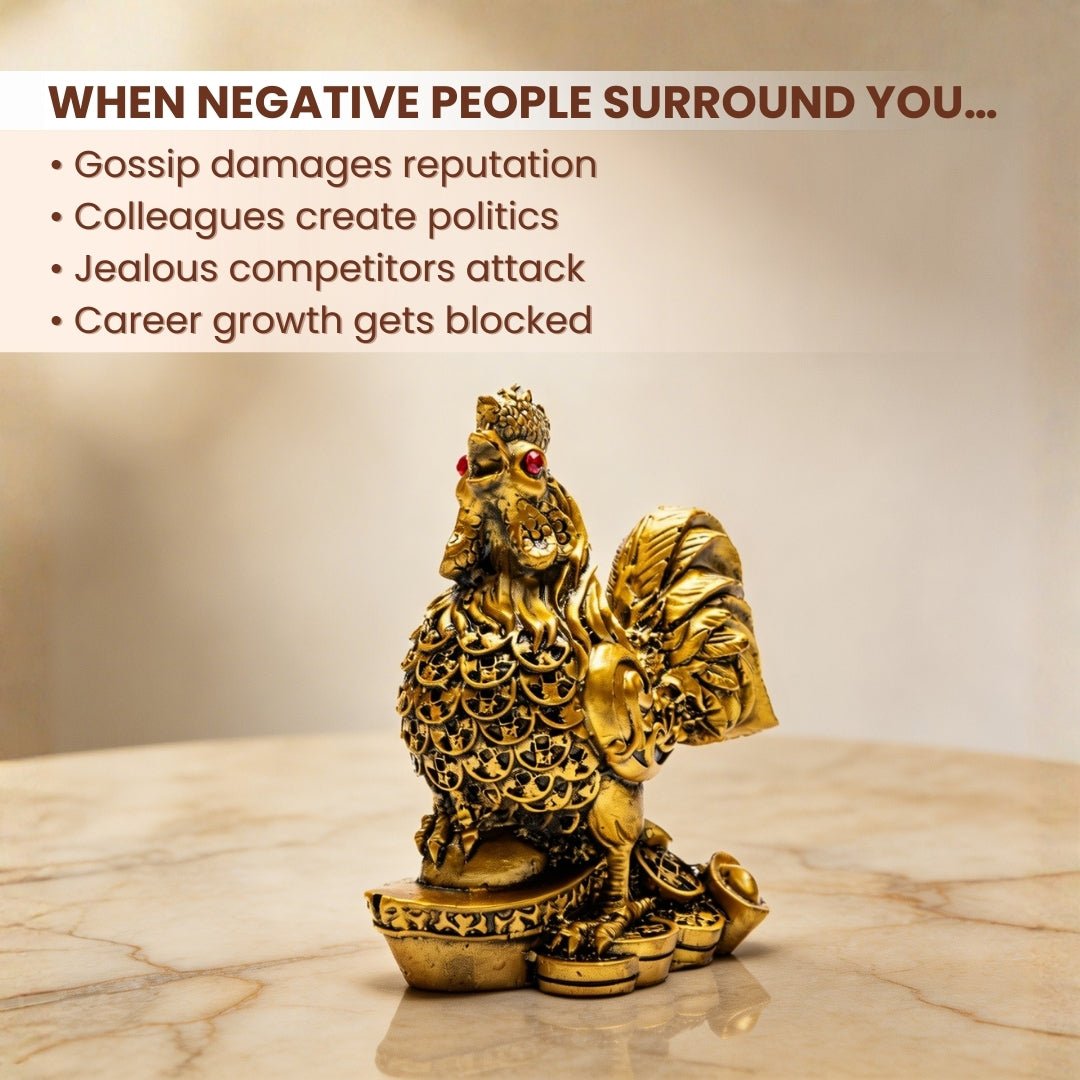 Feng Shui Rooster for Good Fortune, Harmony, Protection from Jealousy, Backbiting - plusvalueindia