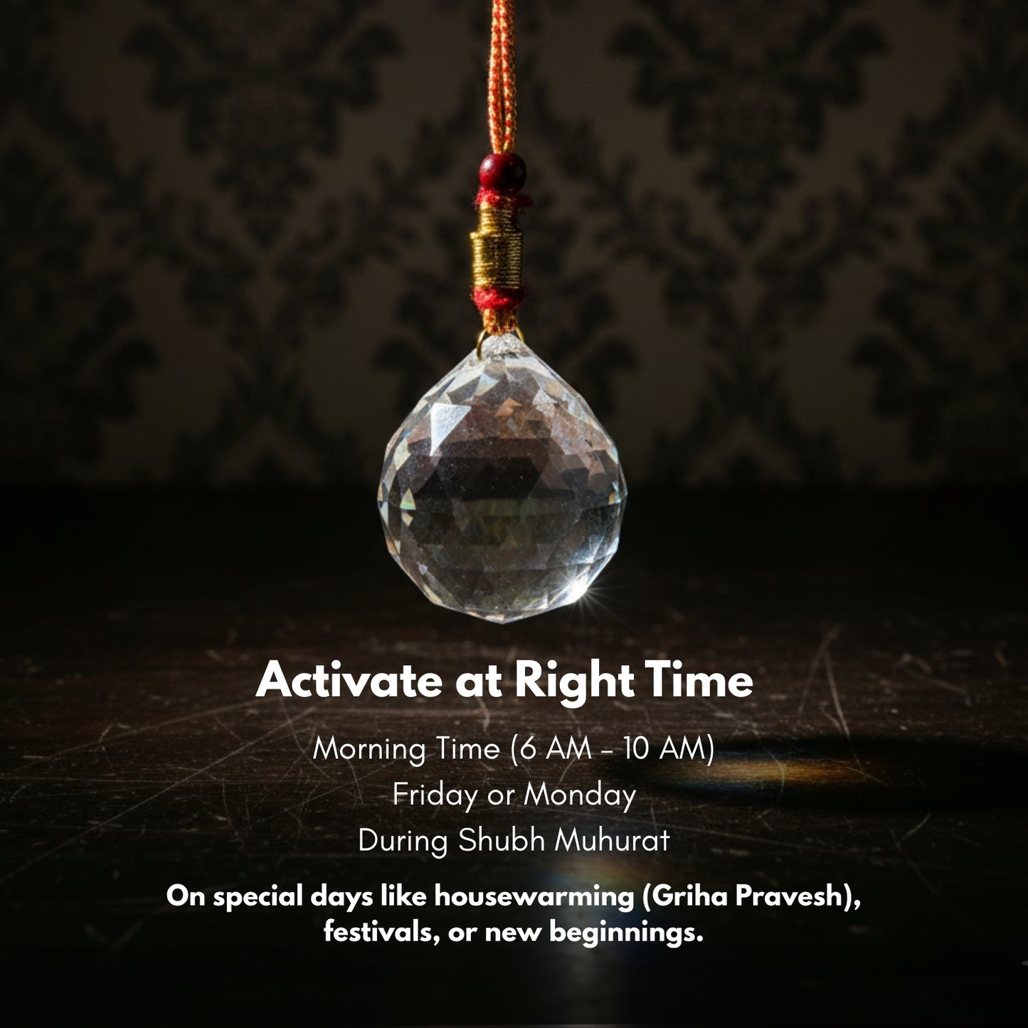 Swarovski Crystal Ball for Positive Energy 2pcs - plusvalueindia