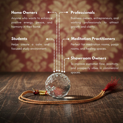 Swarovski Crystal Ball for Positive Energy 2pcs - plusvalueindia