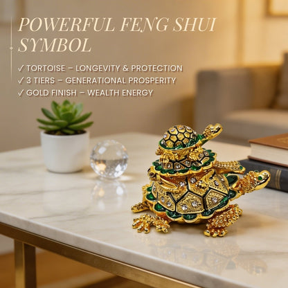 Feng Shui Vastu Personal Wish Fulfillment Tortoise Turtle Long Life - plusvalueindia