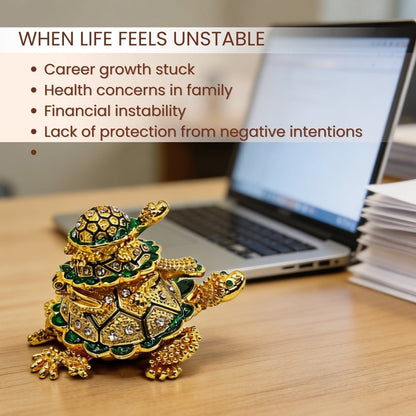 Feng Shui Vastu Personal Wish Fulfillment Tortoise Turtle Long Life - plusvalueindia