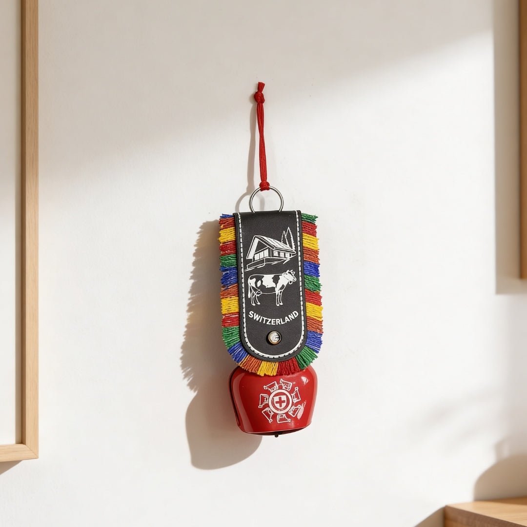 Feng Shui Swiss Cow Bell for Hanging at Entrance or Main Door at Home & Office for Positive Energy, Good Luck - plusvalueindia