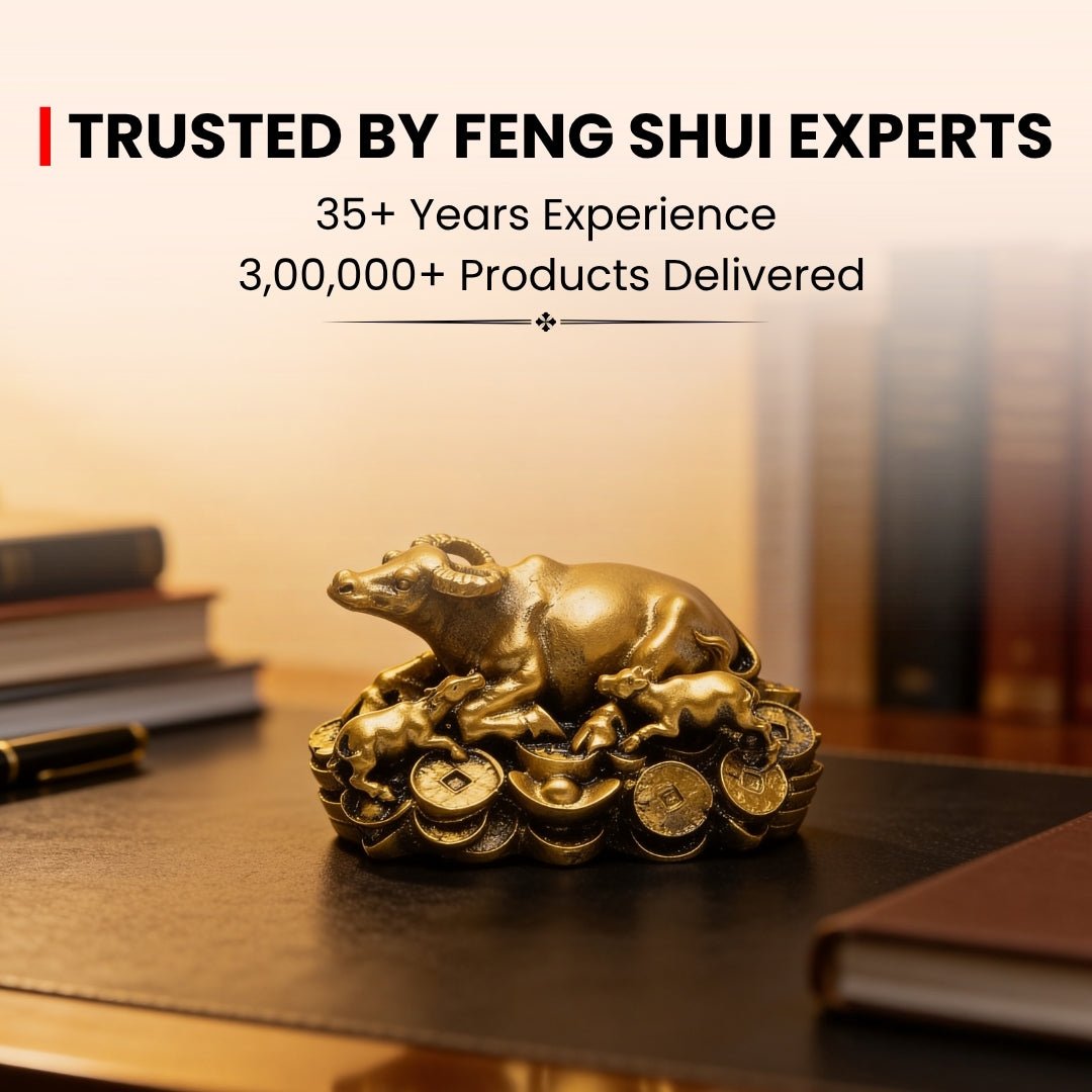 Feng Shui Wish Cow Fiber - plusvalueindia