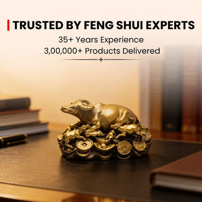 Feng Shui Wish Cow Fiber - plusvalueindia