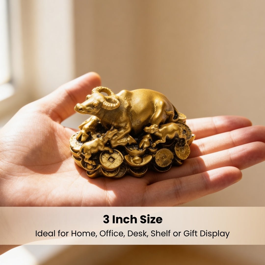 Feng Shui Wish Cow Fiber - plusvalueindia