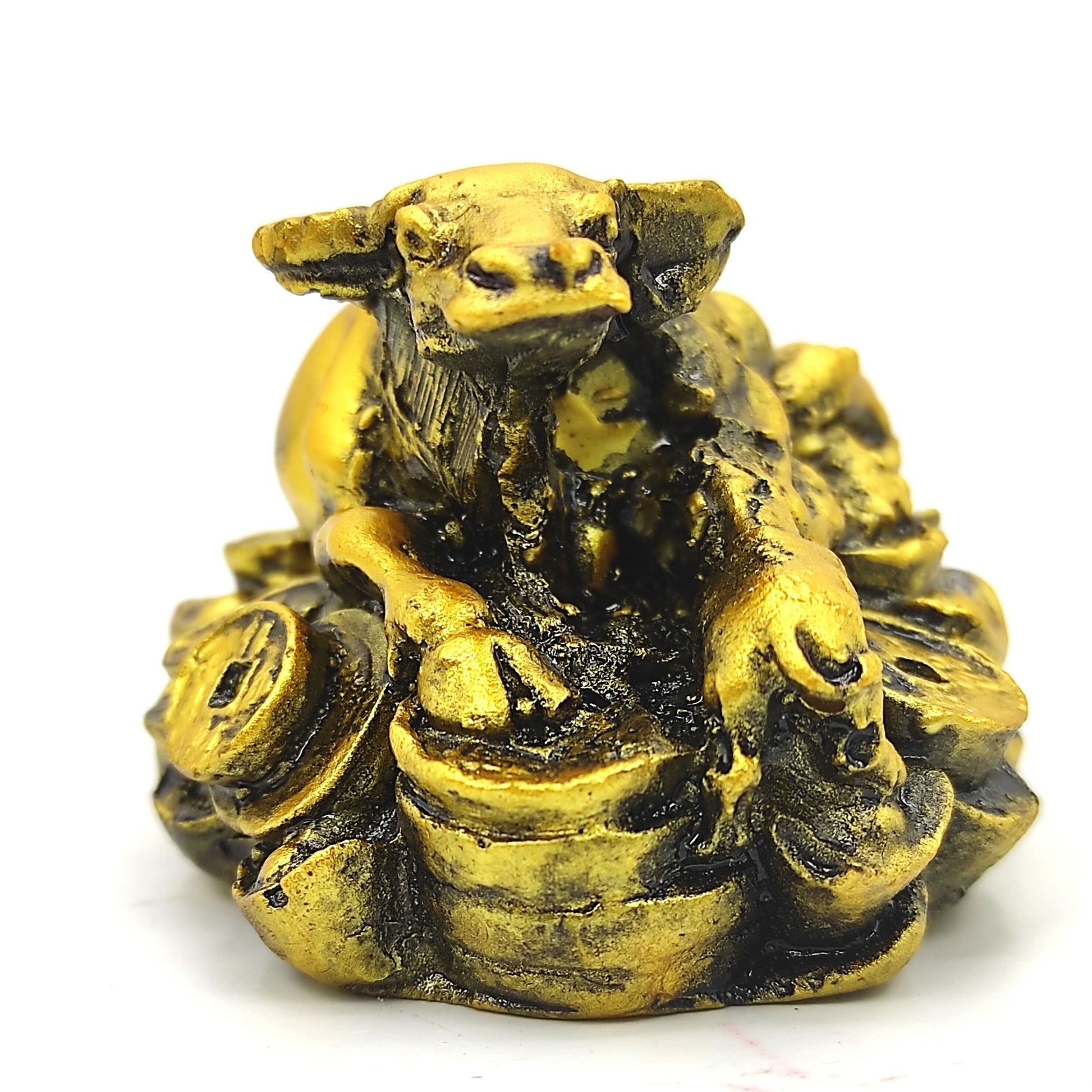 feng shui wish cow statue idol