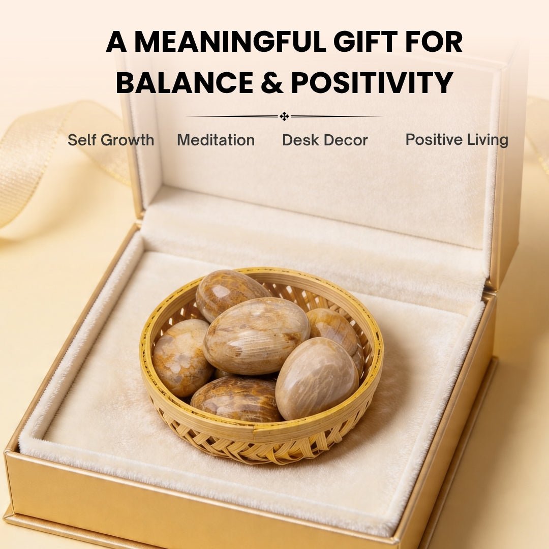 Fossil Coral Tumbled Stone Pebbles - plusvalueindia