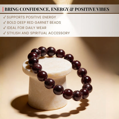 Garnet Bracelet for Energizing & Regenerating - plusvalueindia
