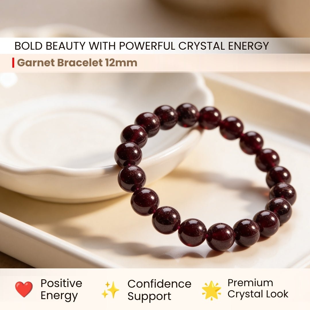 Garnet Bracelet for Energizing & Regenerating - plusvalueindia
