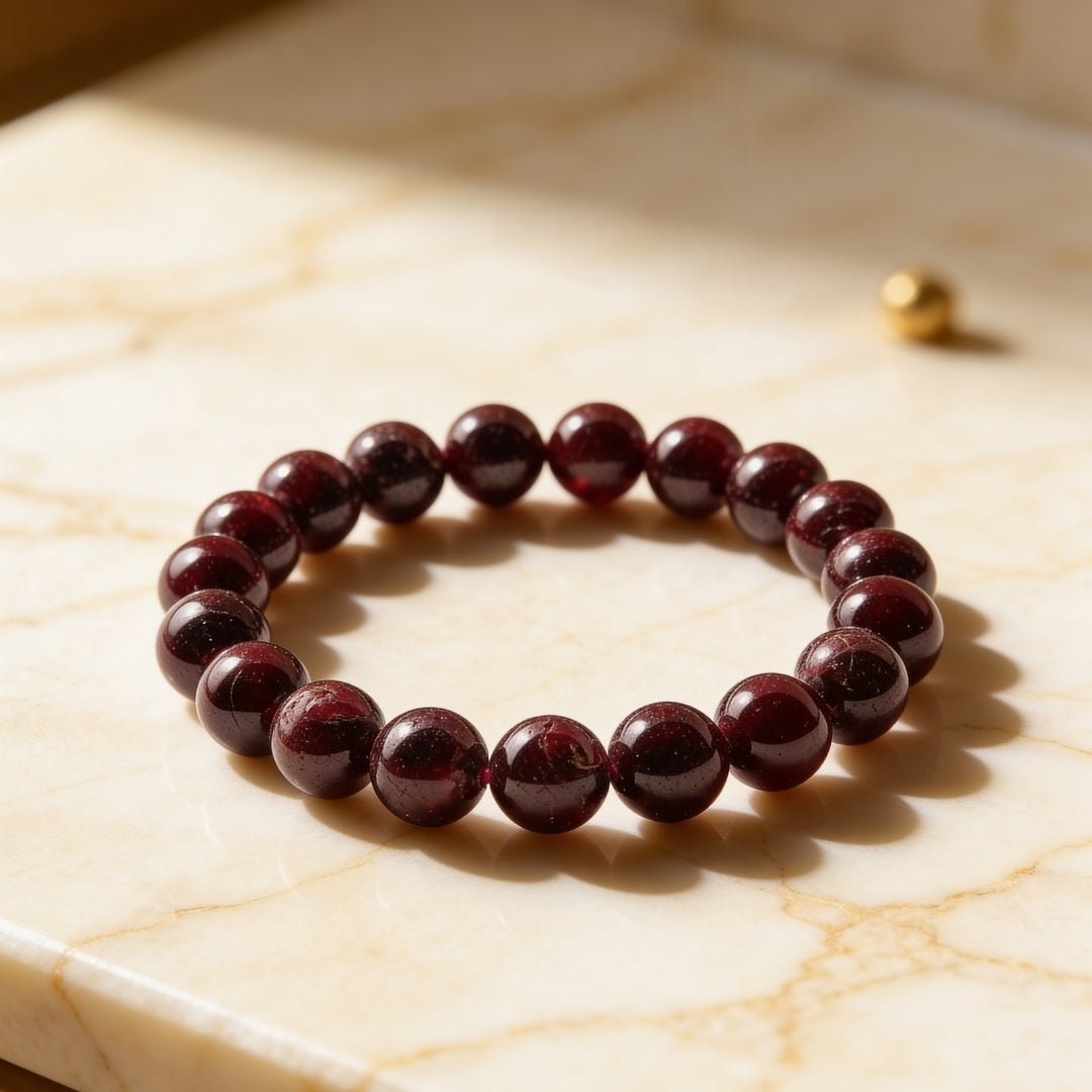 Garnet Bracelet for Energizing & Regenerating - plusvalueindia