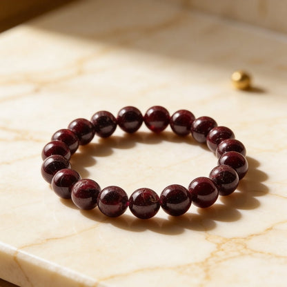 Garnet Bracelet for Energizing & Regenerating - plusvalueindia