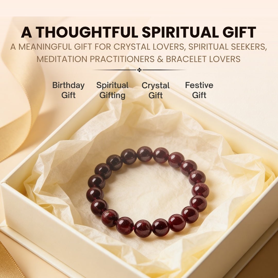 Garnet Bracelet for Energizing & Regenerating - plusvalueindia