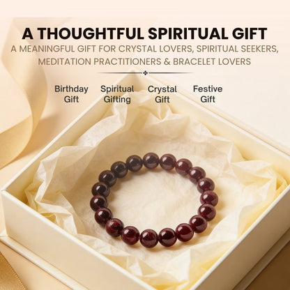 Garnet Bracelet for Energizing & Regenerating - plusvalueindia