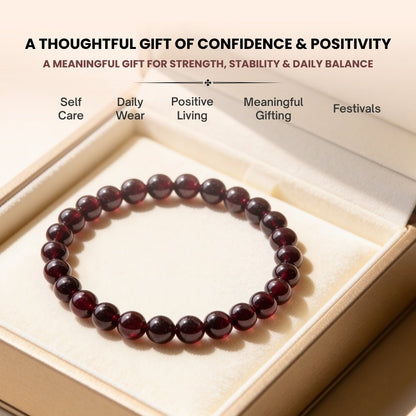 Garnet Bracelet for Energizing & Regenerating - plusvalueindia