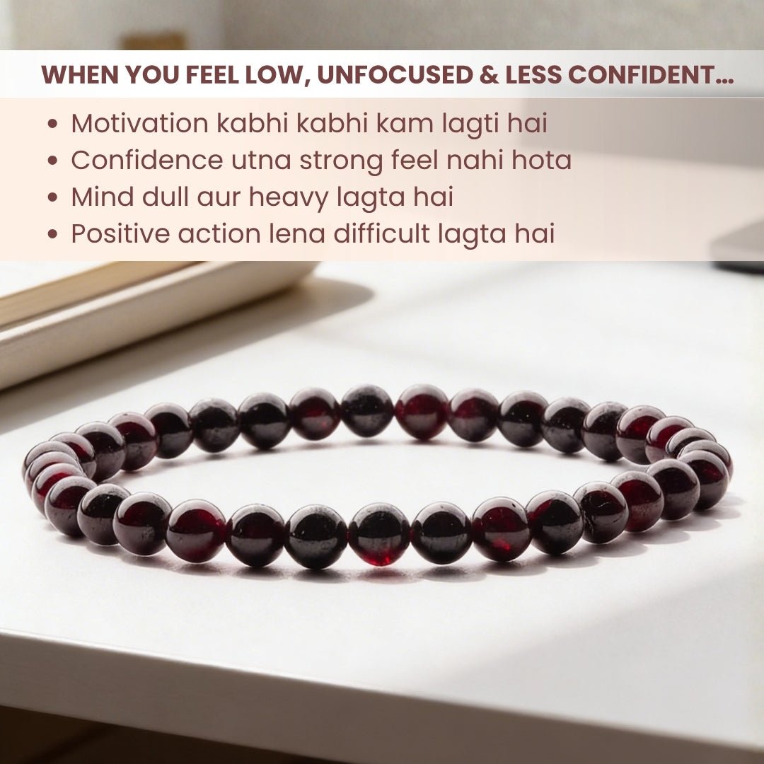 Garnet Bracelet for Energizing & Regenerating - plusvalueindia