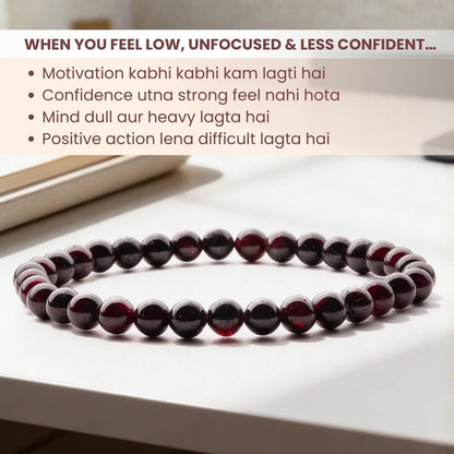 Garnet Bracelet for Energizing & Regenerating - plusvalueindia