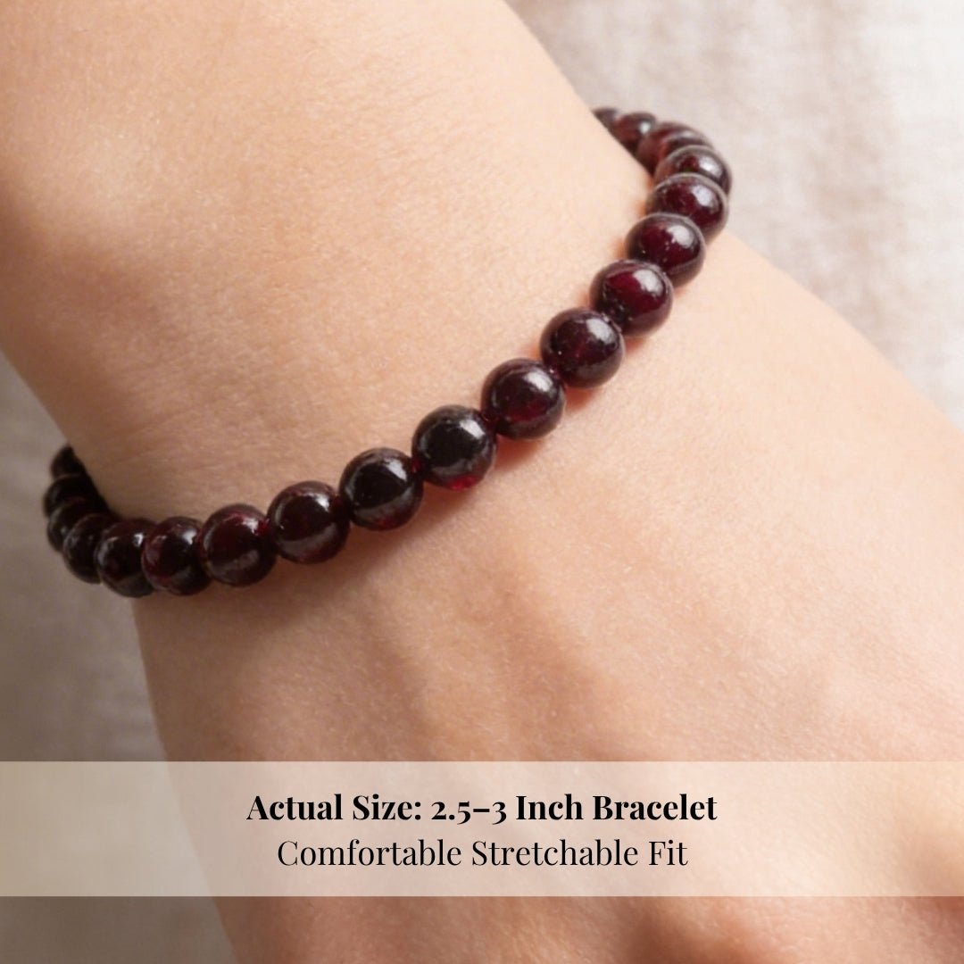 Garnet Bracelet for Energizing & Regenerating - plusvalueindia