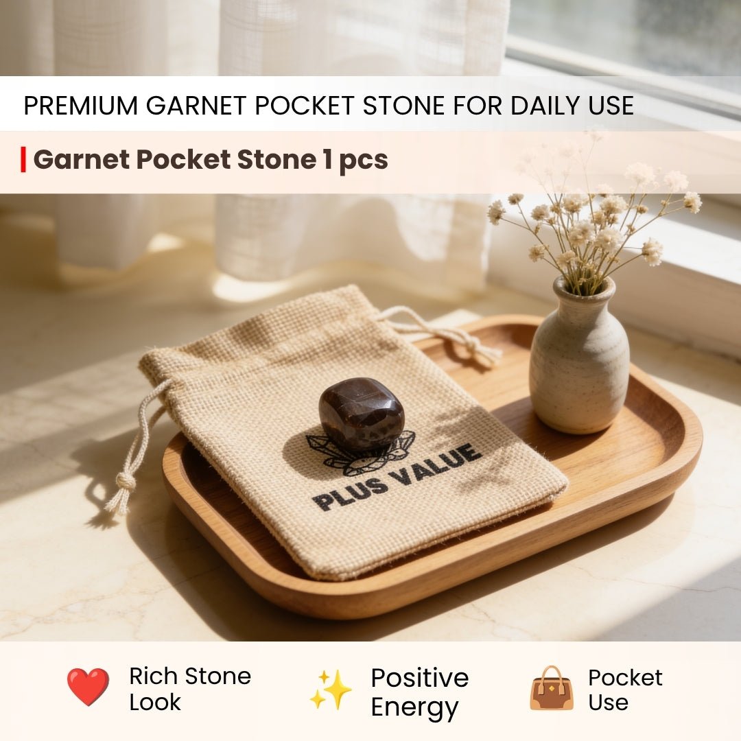 Garnet Pocket Stone - plusvalueindia