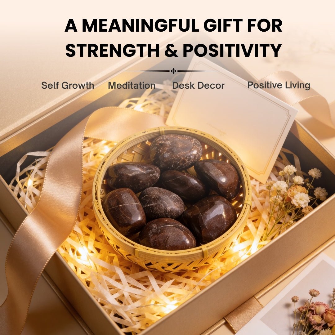 Garnet Tumbled Stone Pebbles - Energizing & Regenerating Stone - plusvalueindia