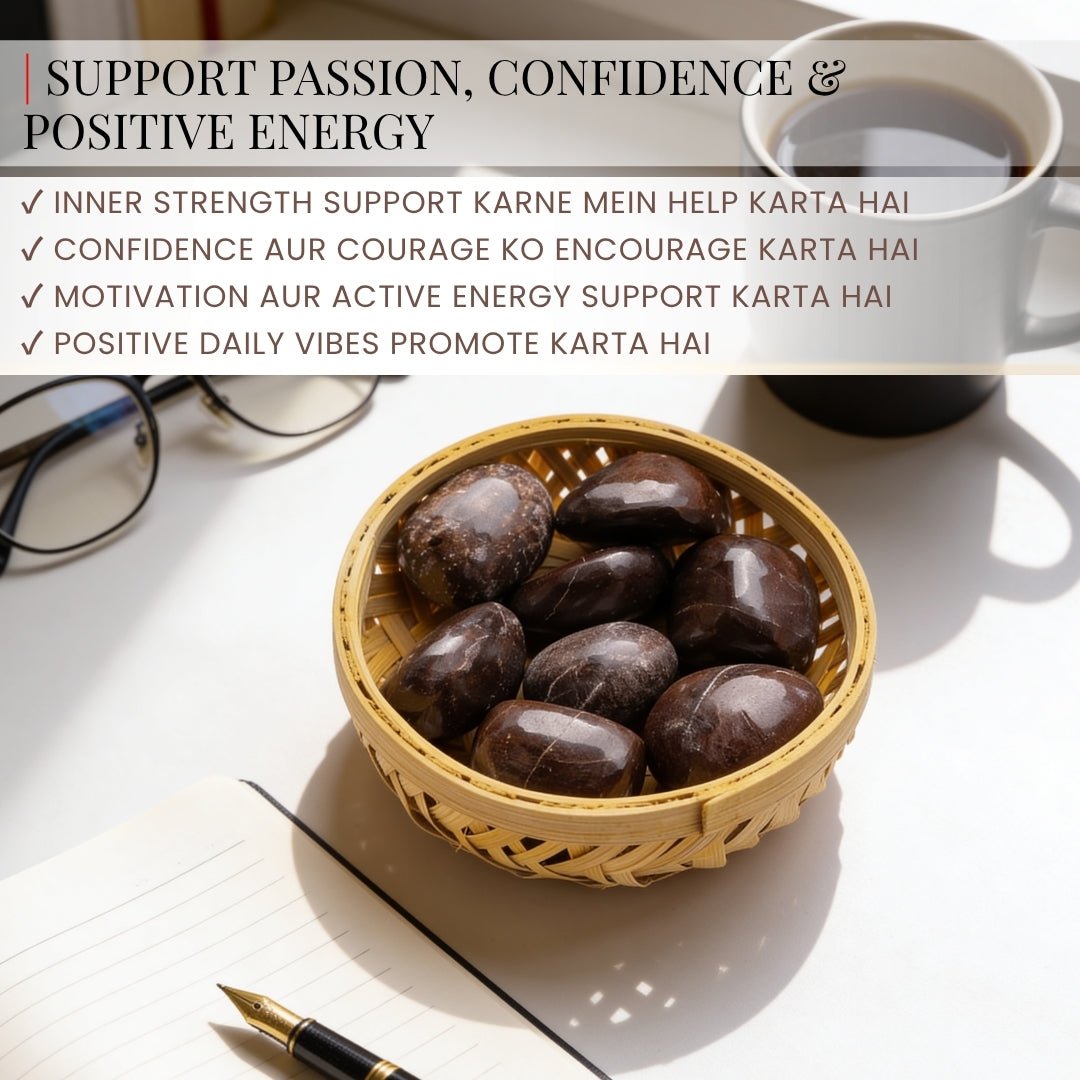 Garnet Tumbled Stone Pebbles - Energizing & Regenerating Stone - plusvalueindia
