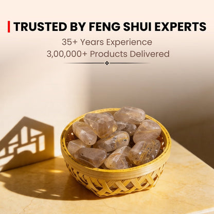 Golden Rutile Tumbled Stone Pebbles - plusvalueindia