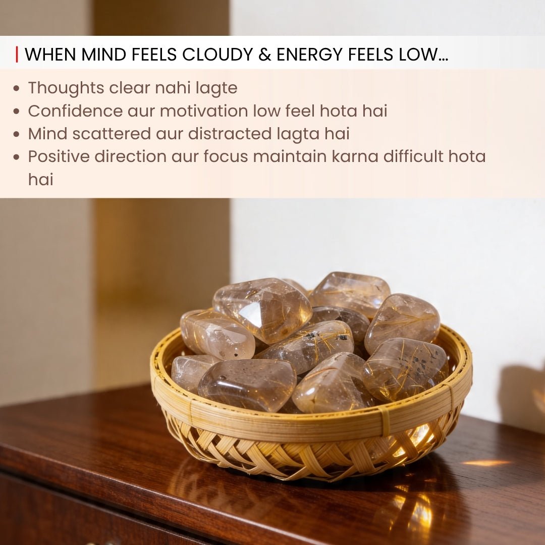 Golden Rutile Tumbled Stone Pebbles - plusvalueindia