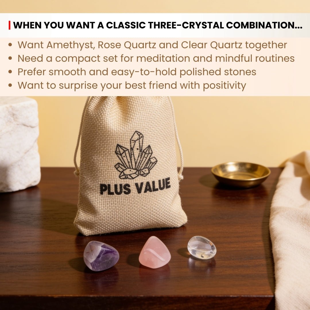 Polished Amethyst tumbled stone for peace, spiritual connection, and mental clarity