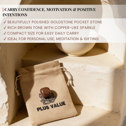 Goldstone Pocket Stone - plusvalueindia