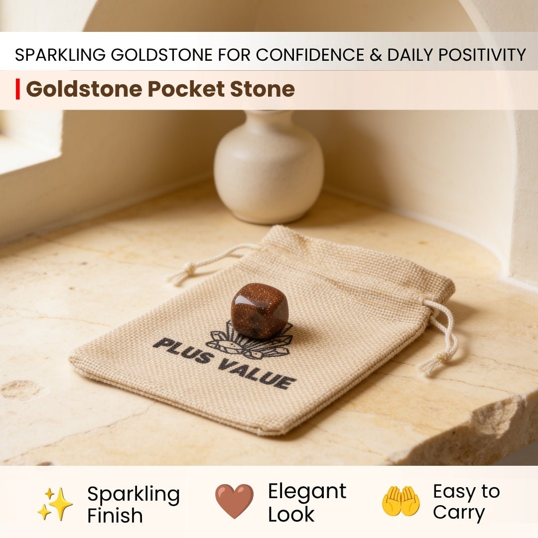 Goldstone Pocket Stone - plusvalueindia
