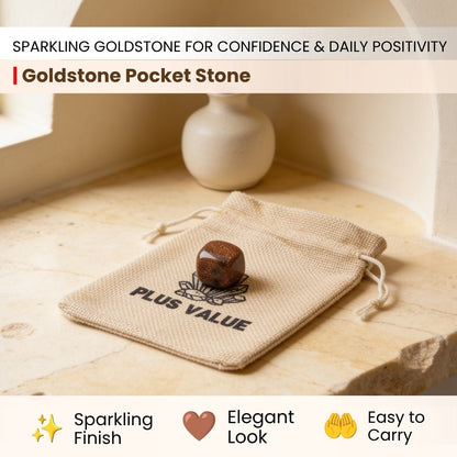 Goldstone Pocket Stone - plusvalueindia