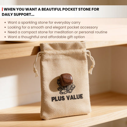 Goldstone Pocket Stone - plusvalueindia