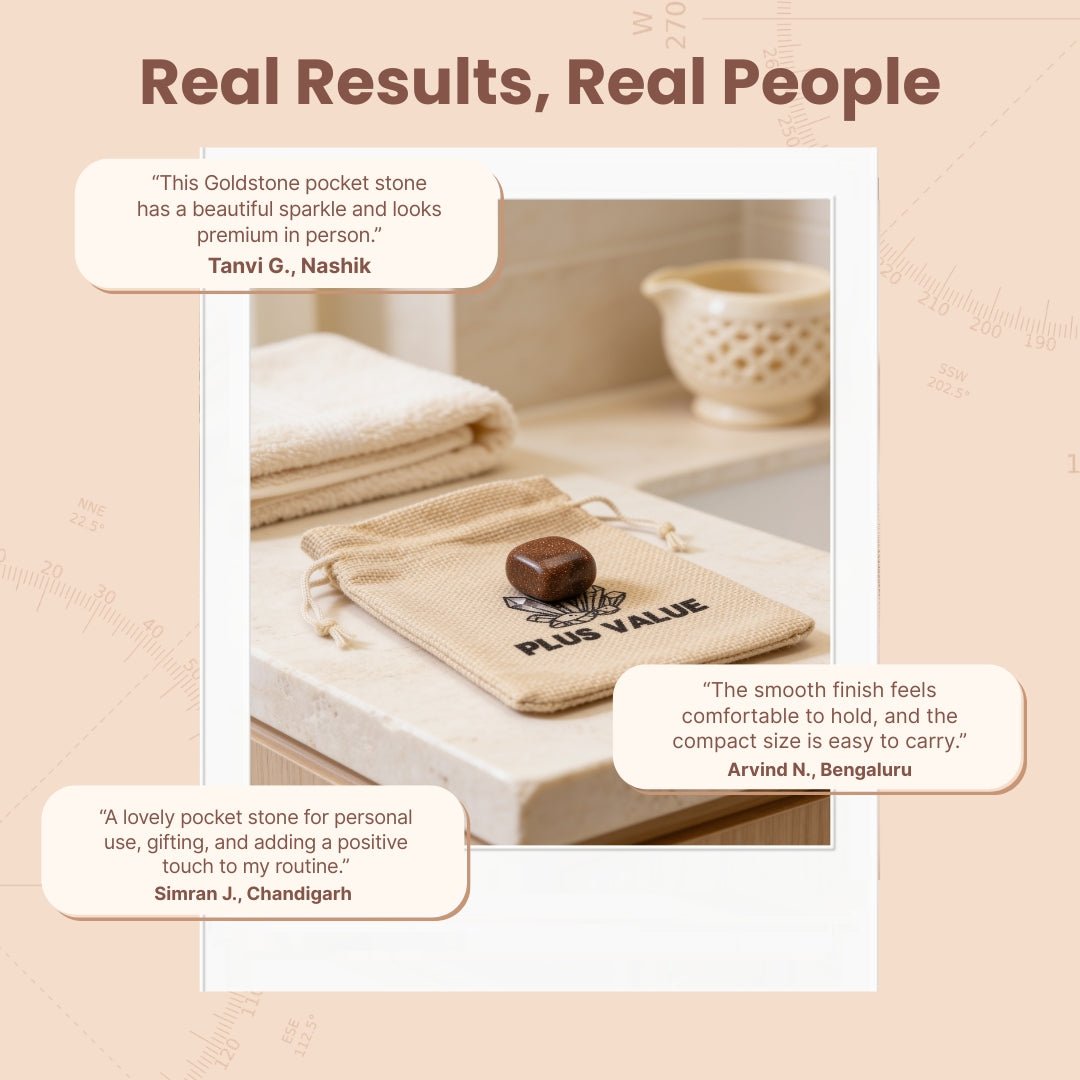 Goldstone Pocket Stone - plusvalueindia