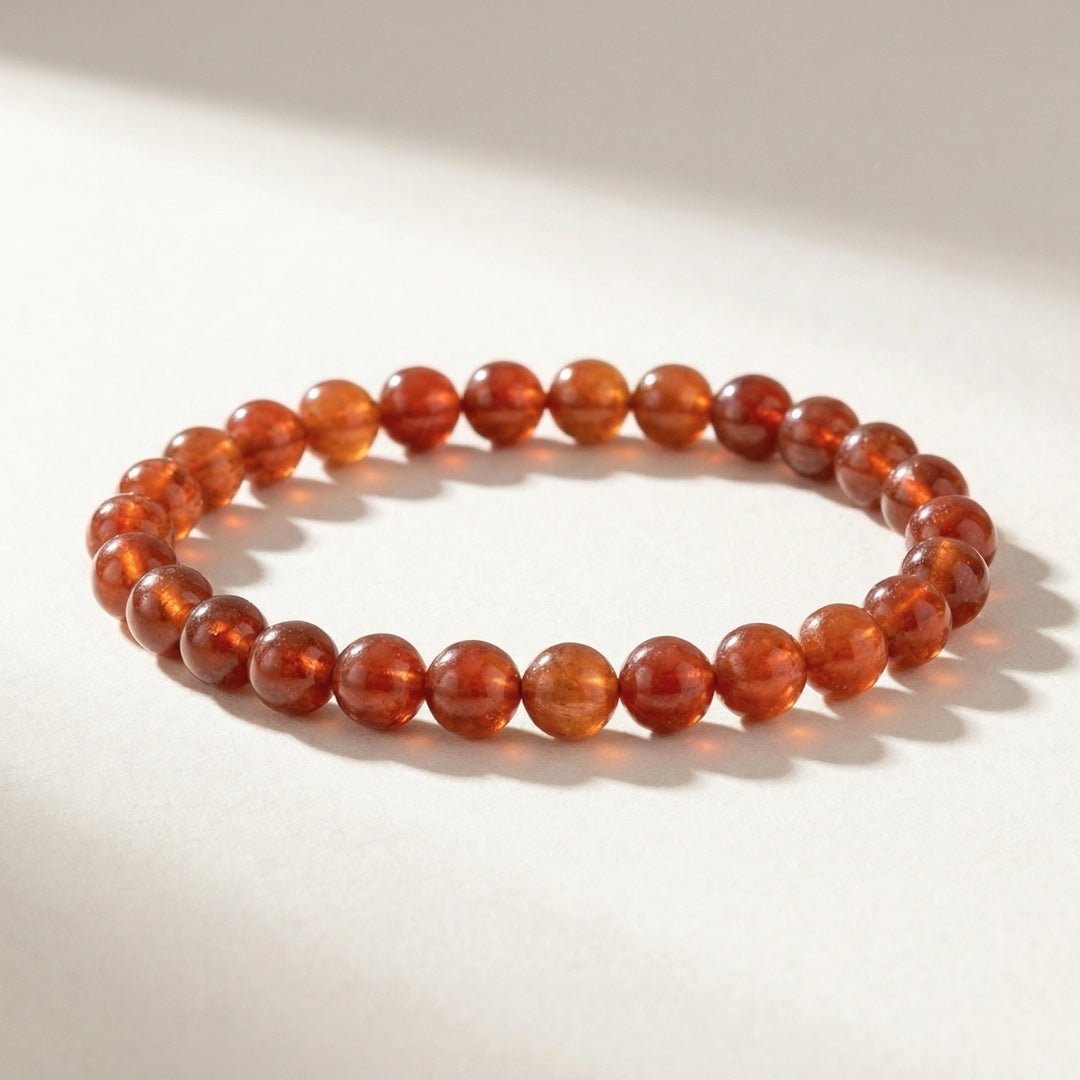 Gomed Bracelet Beads Size 6mm - plusvalueindia