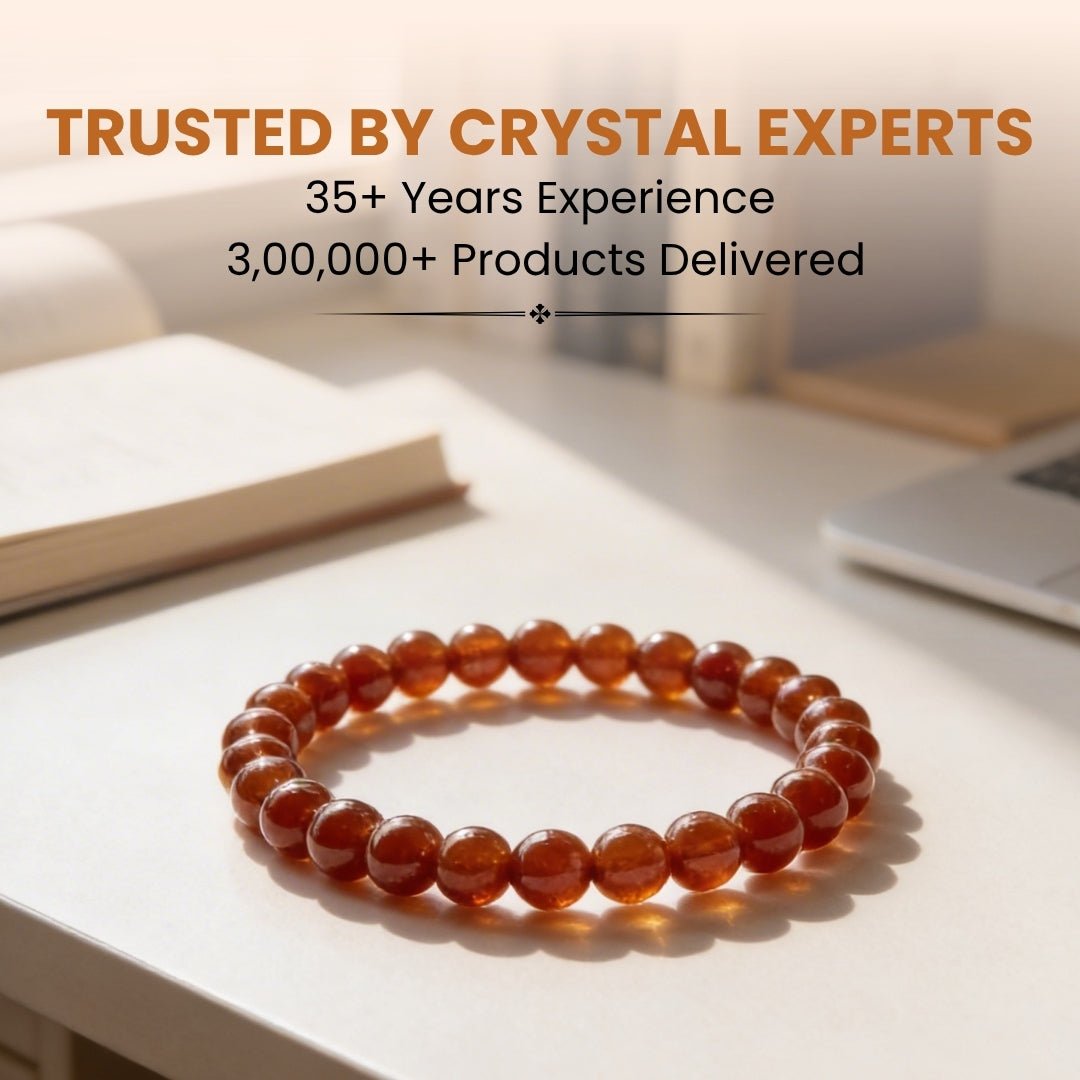 Gomed Bracelet Beads Size 6mm - plusvalueindia