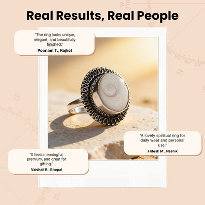 Gomti Chakra Ring - Stone for Good Luck, Prosperity and Good Health - plusvalueindia